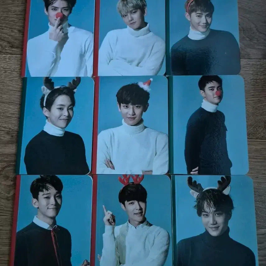 [BUNJANG] EXO Member Christmas Concept Mini Note 9-Set Bundle / 엑소멤버 미니 노트 9종 세트