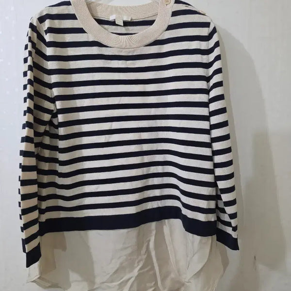 [BUNJANG] COS Layered Stripe Top XS Beige / cos레이어드 탑xs 베이지