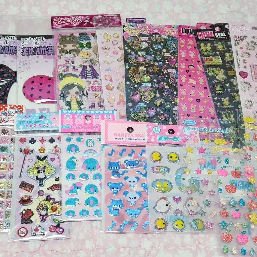 [BUNJANG] Heisei Retro Vintage Sticker Bundle Set / 헤이세이 레트로 고전 스티커 일괄