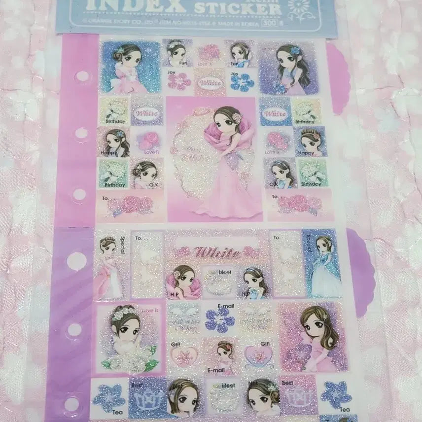 [BUNJANG] Orange Story White Classic Sticker / 오렌지스토리 화이트 고전 스티커