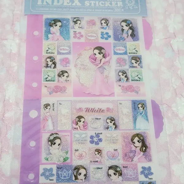 [BUNJANG] Orange Story White Classic Sticker / 오렌지스토리 화이트 고전 스티커