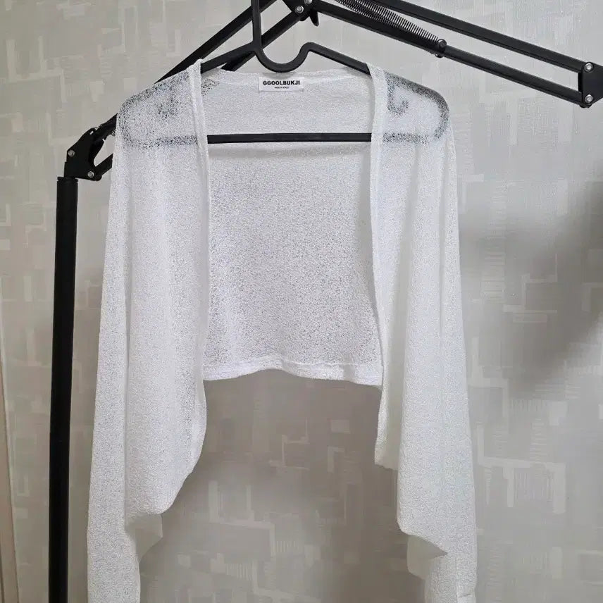 [BUNJANG] Bolero Cropped Cardigan - White / 볼레로가디건 크롭 가디건 화이트