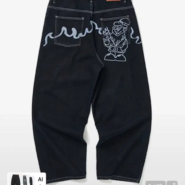 [BUNJANG] WEcanders Printing Denim Pants / 위캔더스 프린팅 데님