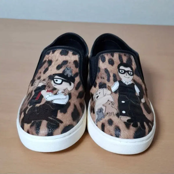 [BUNJANG] Dolce & Gabbana Leopard Print Slip-On Shoes 37.5 / 돌체앤가바나 37.5 레오파드 슬립온