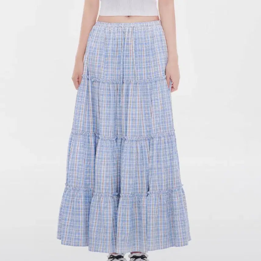 [BUNJANG] YOOHEE Tiered Maxi Frill Skirt / 유희 티어드 맥시 프릴 스커트