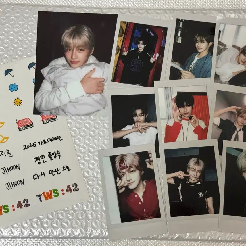 [BUNJANG] TWS Jihoon Selection Pack Weverse POB Photocard Set / 투어스 지훈 셀렉션팩 위버스특전+폴라9장+스티커