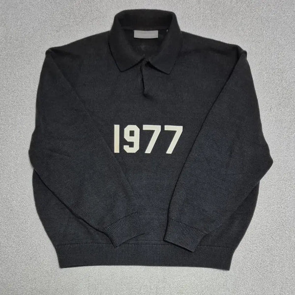 [BUNJANG] Fear of God Essentials 1977 Polo Knit Sweater / 피오갓 에센셜 1977 폴로 니트