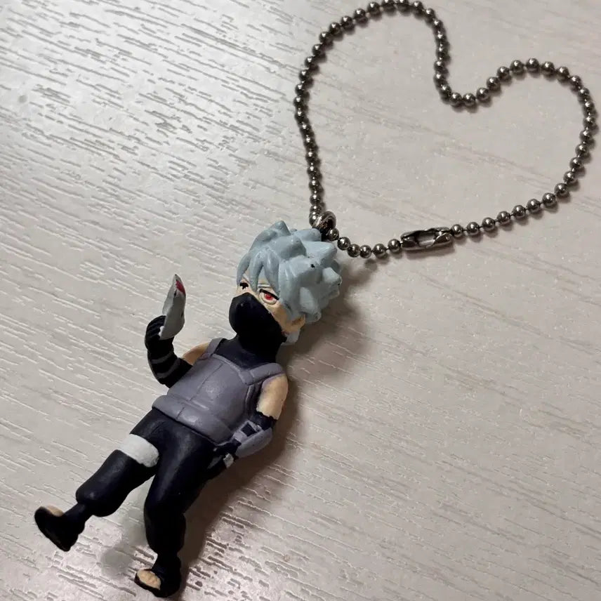 [BUNJANG] Naruto Classic ANBU Kakashi "Tteokboktteok" Figure Keychain / 나루토 고전 암부 카카시 뚜벅뚜벅 피규어 키링