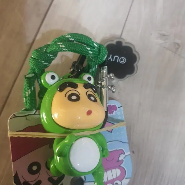 [BUNJANG] Crayon Shin-chan Frog Plush Keychain / 짱구 개구리 인형 키링