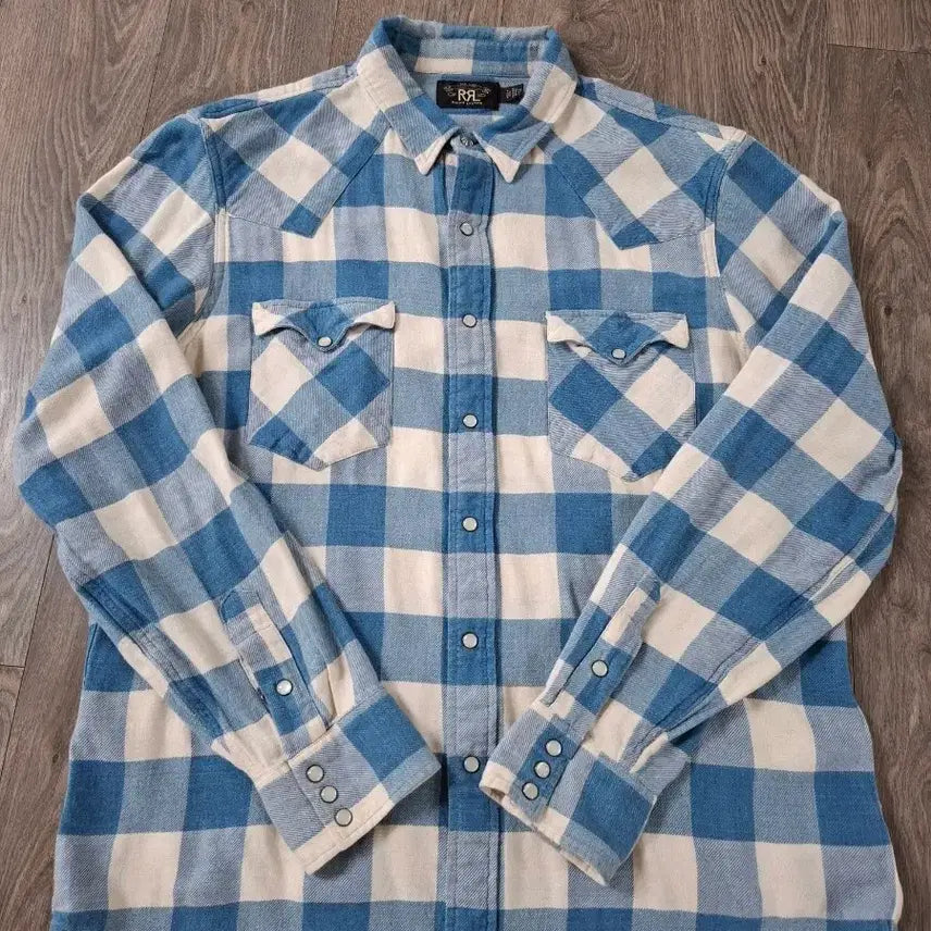 [BUNJANG] RRL Plaid Twill Western Shirt XL / XL RRL 플래드 트윌 체크 웨스턴 셔츠 김원중
