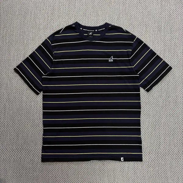 [BUNJANG] Kangol Stripe Short Sleeve T-Shirt Navy XL / (XL)캉골 스트라이프 반팔 티셔츠 네이비