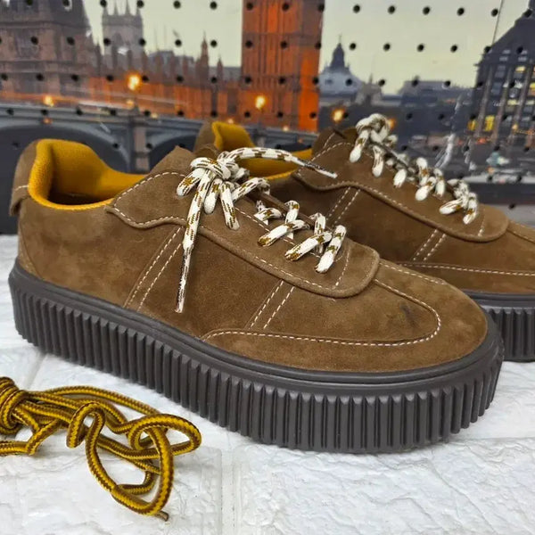[BUNJANG] SUECOMMA BONNIE Suede Platform Sneakers (Size 235) / 슈콤마보니 스니커즈 235 스웨이드 키높이 스니커즈 HD71