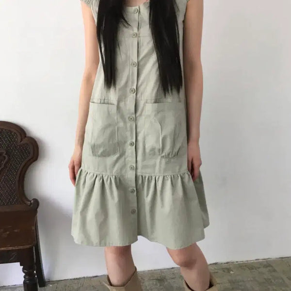 [BUNJANG] Ourco Pocke Dress / 아워프 포켓 원피스
