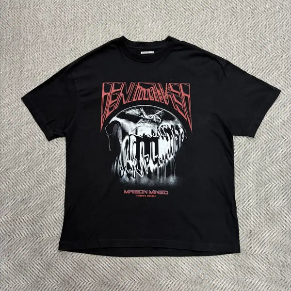 [BUNJANG] Maison Mini D Graphic T-Shirt Black / (M)메종미네드 그래픽 반팔 티셔츠 블랙