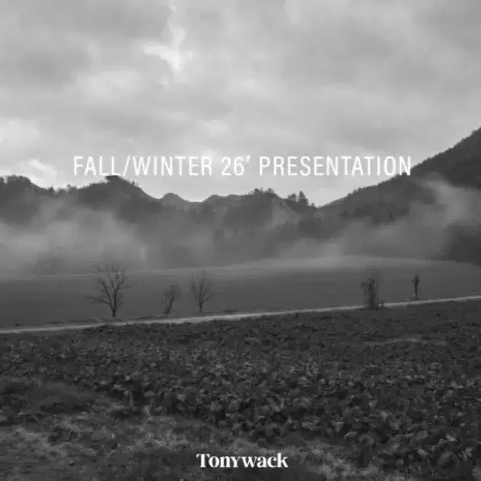 [BUNJANG] Tonywack 2026 F/W Presentation Ticket / 구매) 토니웩 2026 F/W 프레젠테이션