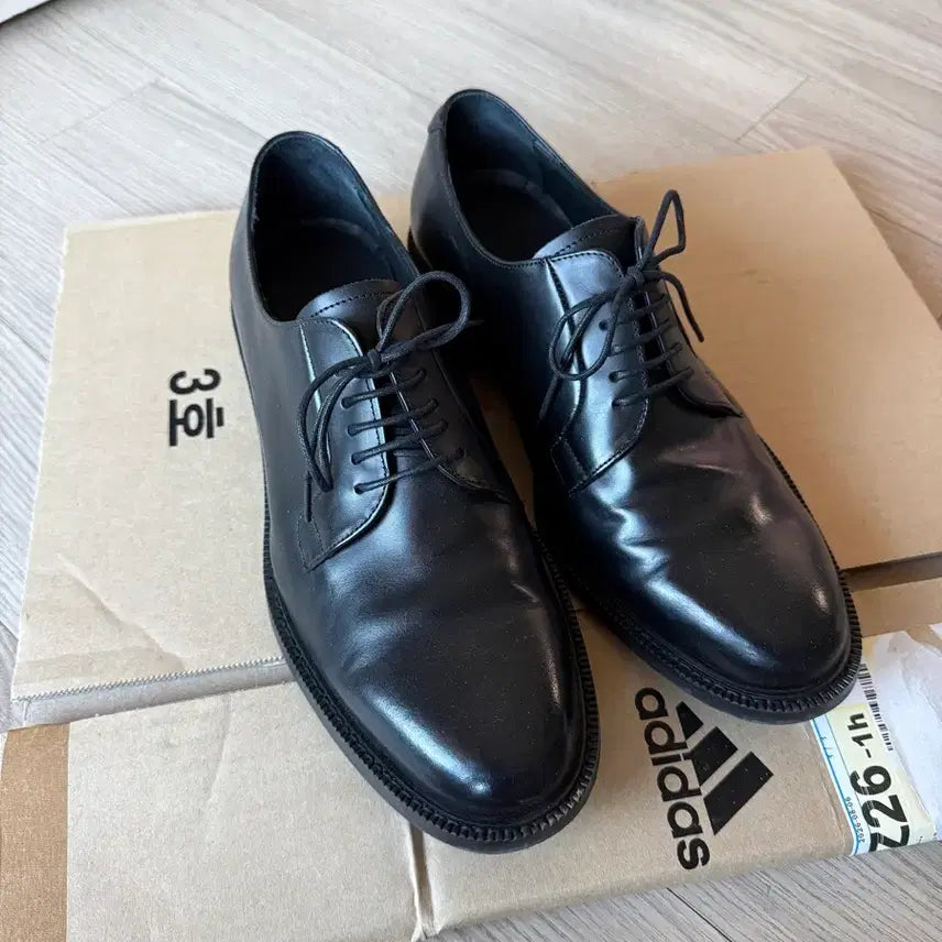 [BUNJANG] Musinsa Standard Plain Derby Shoes Black / [265] 무신사 스탠다드 플레인 더비 슈즈 블랙
