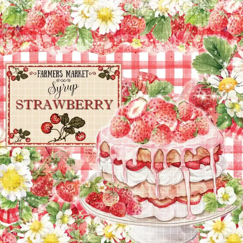 [BUNJANG] Arisol Sweet Spring Strawberry Vintage Label Set / [소품집] 아리솔 달콤한 봄의 시작 스트로베리 빈티지 라벨