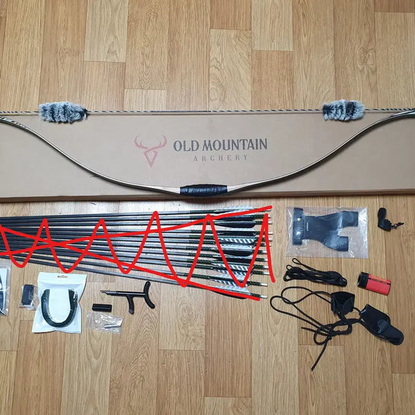 [BUNJANG] Old Mountain Tracker Horsebow 35lb Turkish Style Recurve Bow (Excluding Arrows) / 올드마운틴 트래커 호스보우 35파운드 베어보우 리커브보우 양궁 터키스타일 활 (화살 제외)