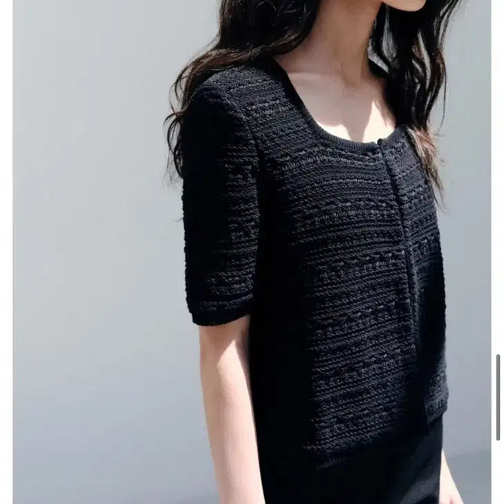 [BUNJANG] One More Thing Giverny Cardigan Black / 원모어띵 지베르니 가디건