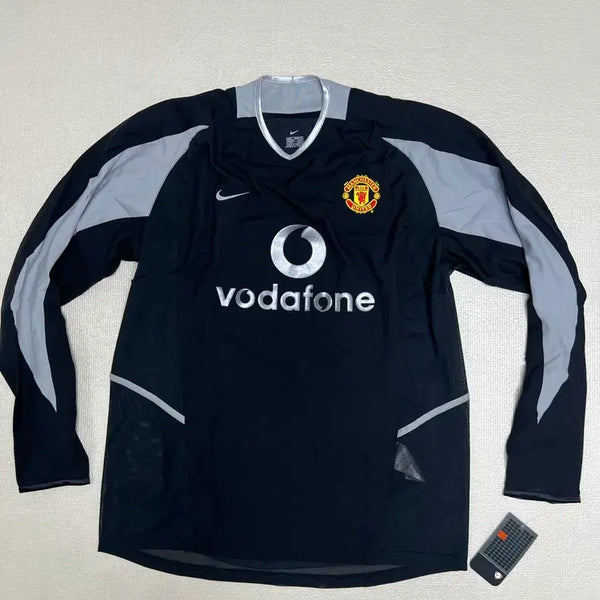 [BUNJANG] Manchester United 2002-03 Fabien Barthez Goalkeeper Long-Sleeve Football Shirt (Size L) / 02/03 맨체스터유나이티드 보다폰 골키퍼유니폼 바르테즈마킹L