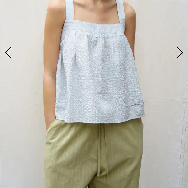 [BUNJANG] Shadrama Sleeveless Blouse / 샤드라마 나시 블라우스