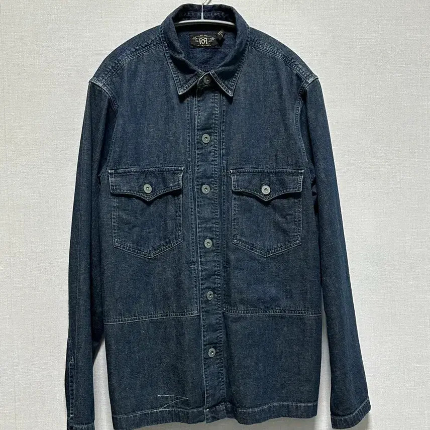 [BUNJANG] RRL Indigo Denim Overshirt / [M]RRL 인디고 데님 오버셔츠