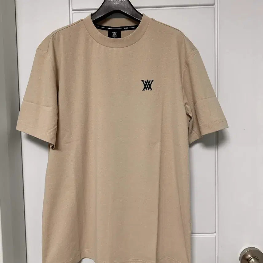 [BUNJANG] Anew Golf Men's T-Shirt Beige Size M / 어뉴 골프 티셔츠 새옷 남성 M