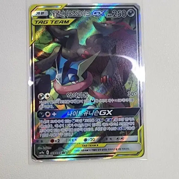 [BUNJANG] Greninja & Zoroark GX Tag Team Special Illustration Rare / 개굴닌자&조로아크 GX 태그팀 특일SR