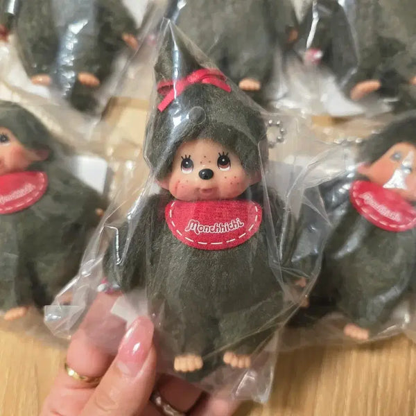 [BUNJANG] Monchhichi Mini Girl Charm Keychain (Authentic, Sealed) / 몬치치 키링 정품 판매 (미니 걸)