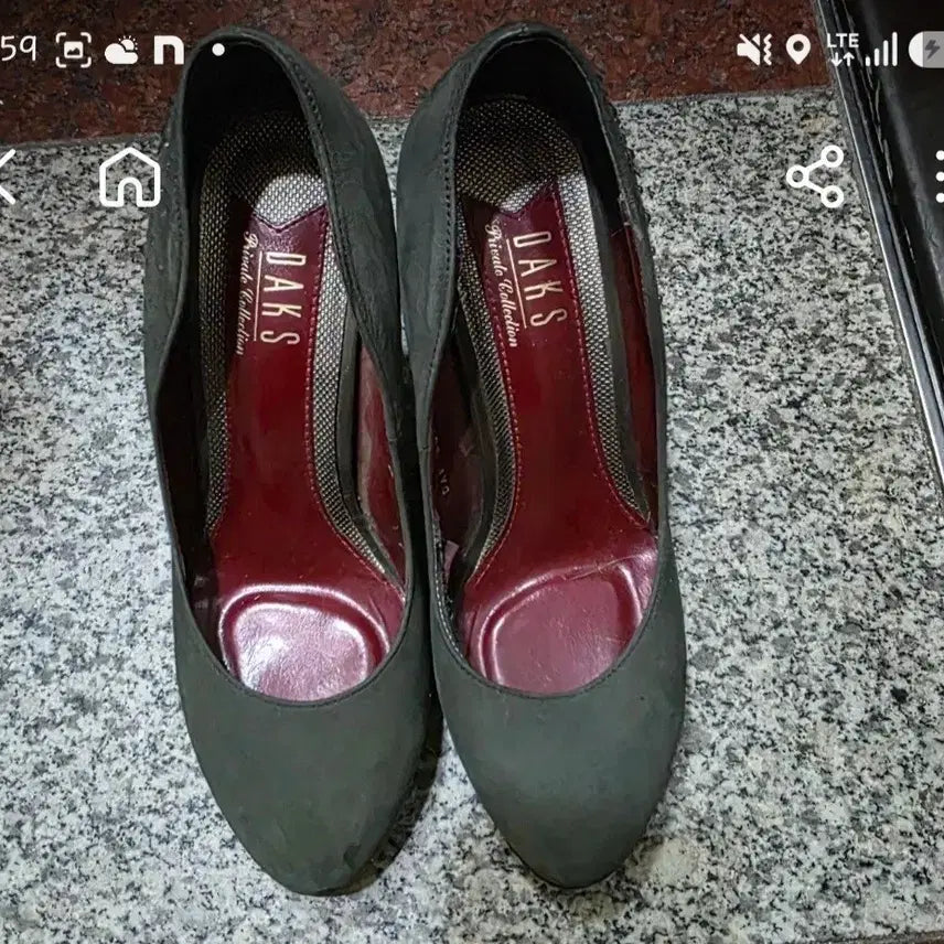 [BUNJANG] Daks Suede Women's Shoes 235mm / 닥스 여성 구두  스웨이드 235
