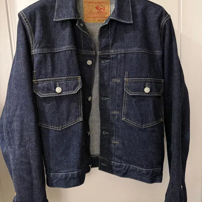 [BUNJANG] Pherrow's 407J Denim Jacket Indigo Size 40 / 페로우즈 407j 40