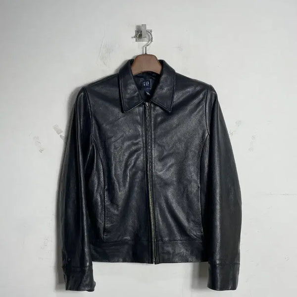 [BUNJANG] 00s Old Gap Leather Jacket Black / 00s 올드갭GAP 레더 자켓 블랙