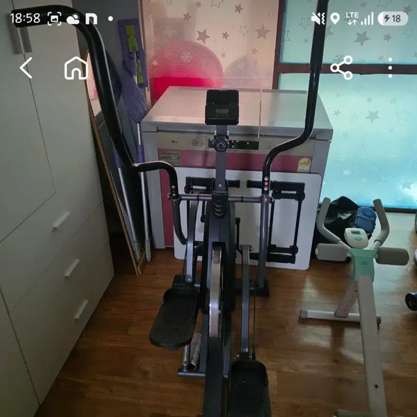 [BUNJANG] Home Elliptical Trainer - Black / 가정용 일립티컬 운동기구 블랙