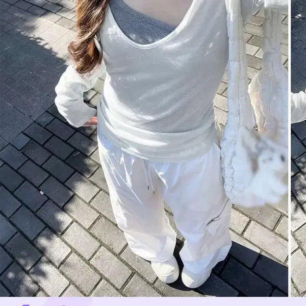 [BUNJANG] Shein Cover-up Long Sleeve White / 쉬인 커버업 롱슬리브 화이트 새상품