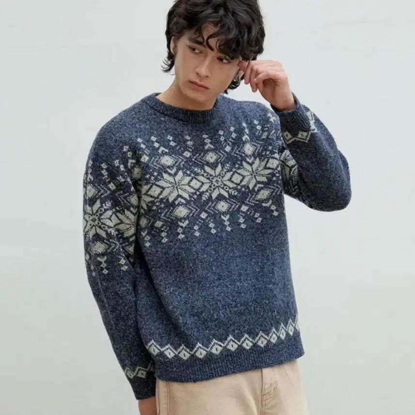 [BUNJANG] Patterned Knit Sweater / 니트