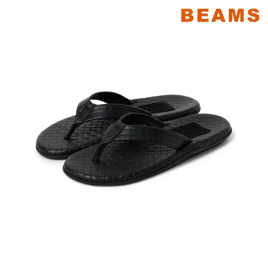 [BUNJANG] BEAMS x Island Slipper Leather Chunky Sandals / 빔즈 별주 아일랜드슬리퍼 레더 통 샌들