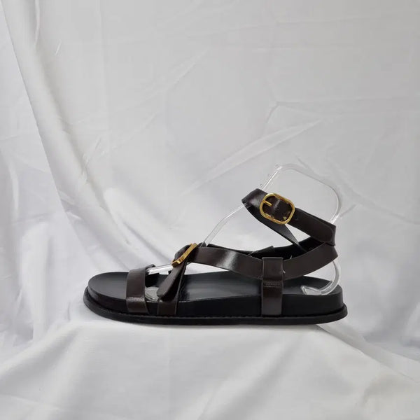 [BUNJANG] Massimo Dutti Strap Leather Sandals Slippers / 빈티지하서 41 260 마시모두띠 스트랩 레더 샌들 슬리퍼