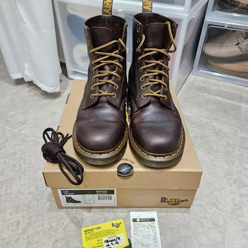 [BUNJANG] Dr. Martens 1460 Crazy Horse Brown Boots / 닥터마틴 1460 크레이지 호스 브라운 280