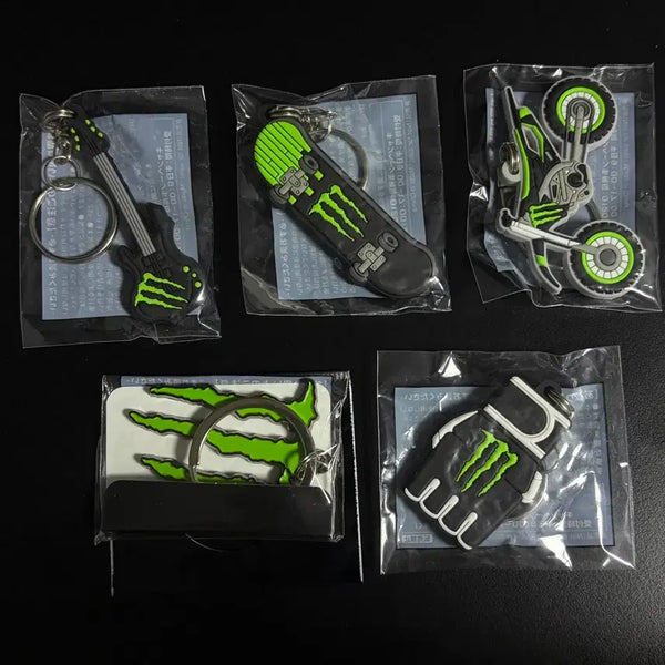[BUNJANG] Monster Energy Drink Keyring Set (5 Pieces) / 일본 팝업 한정 몬스터 에너지 드링크 키링 5개 세트