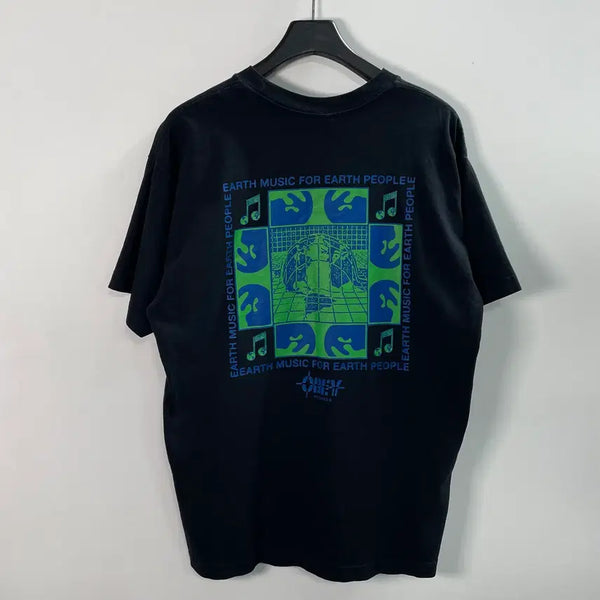 [BUNJANG] OBEY Graphic Black T-Shirt / 오베이 그래픽 블랙 반팔티 (on.1731)