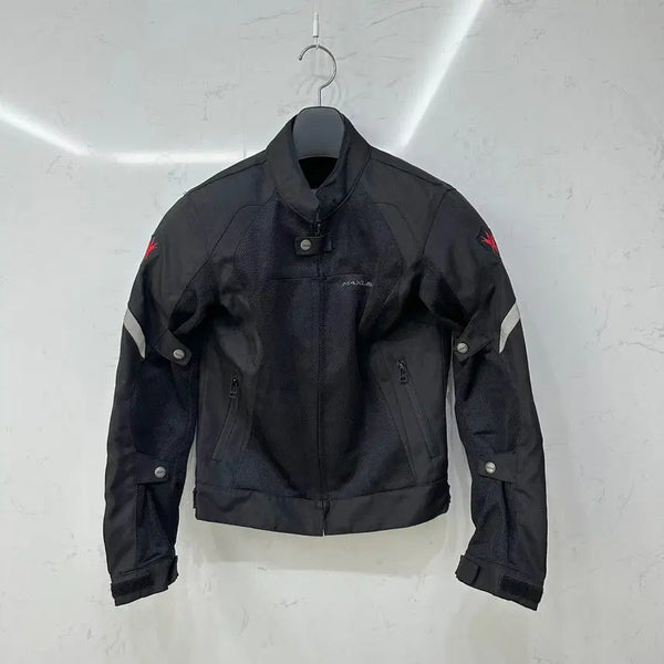 [BUNJANG] Maxler Double Mesh Motorcycle Biker Jacket / 맥슬러 더블메쉬 오토바이 바이커 자켓 FREE