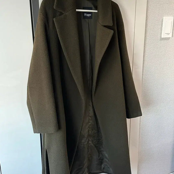 [BUNJANG] Cashmere Blend Women's Coat Khaki Size 55 / 캐시미어 혼방 여성코트 카키 55