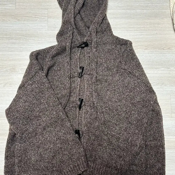 [BUNJANG] Tteokbokki Style Hooded Cardigan / 떡볶이 오버 후드 가디던