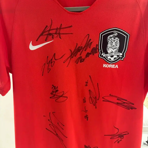 [BUNJANG] South Korea National Football Team Signed Jersey (M) / 이강인 김민재 싸인!!))한국 축구 국가대표팀 유니폼