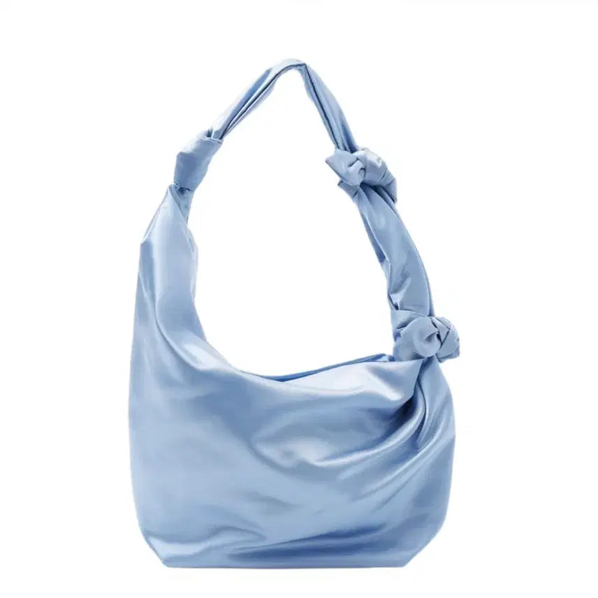 [BUNJANG] COS Hitch Bag Blue Satin Shoulder Bag / Cos 코스 히치백 블루