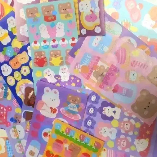 [BUNJANG] Transparent Seal Sticker Bundle Set / 다꾸 씰 스티커 일괄