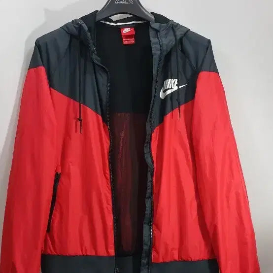 [BUNJANG] Nike Windbreaker Jacket Red/Black / 나이키 바람막이 레드/블랙