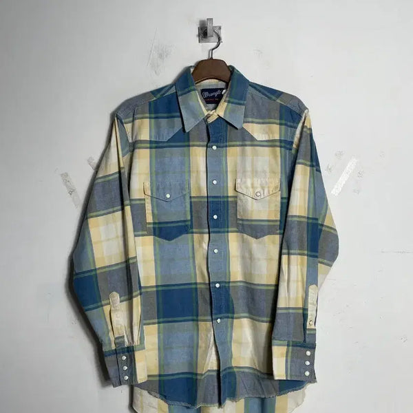 [BUNJANG] Vintage Wrangler Western Check Shirt / 빈티지 랭글러 웨스턴 체크 셔츠