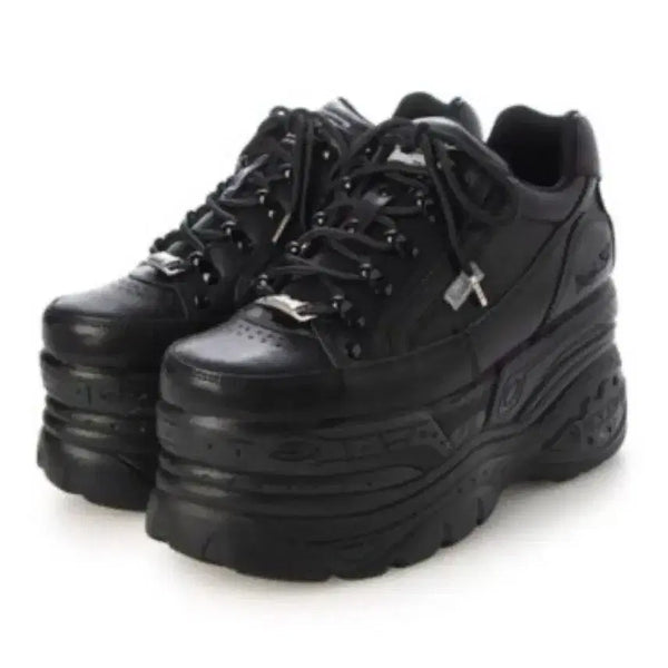 [BUNJANG] Yosuke Black 6.5cm Platform Sneakers / 요스케 블랙 6.5cm 운동화 통굽 락샵 양산형 지뢰계 스나계 230