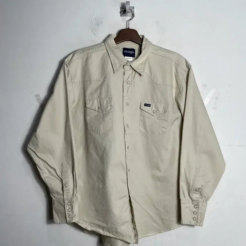 [BUNJANG] Vintage Wrangler Western Shirt Beige / 빈티지 랭글러 웨스턴 셔츠 베이지색
